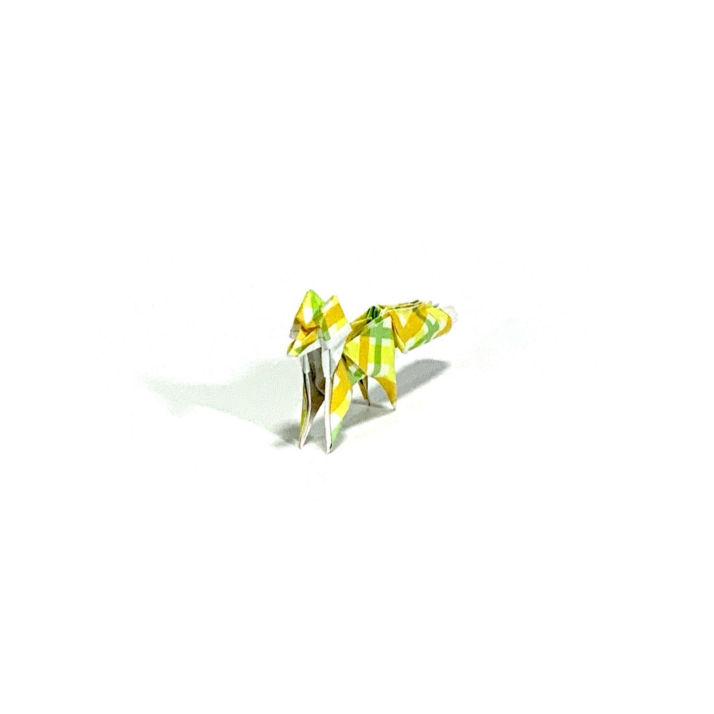 Citron Plaid Mini Fox