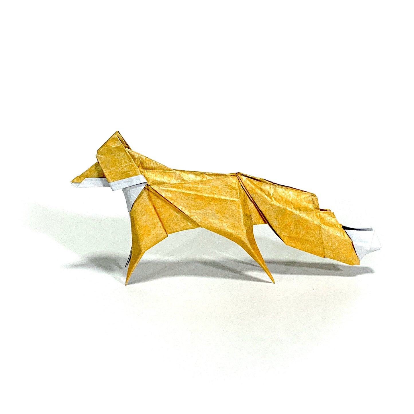 Apricot Sparkle Origami Fox