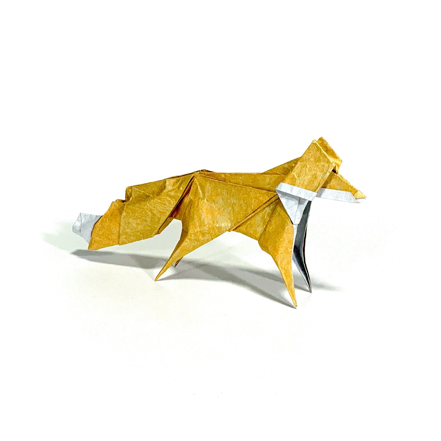 Apricot Sparkle Origami Fox