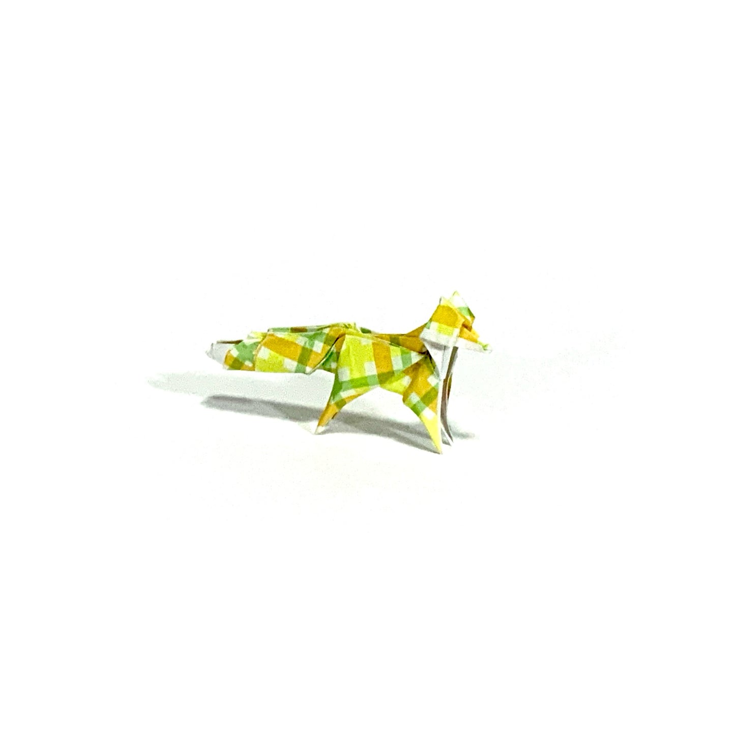 Citron Plaid Mini Fox