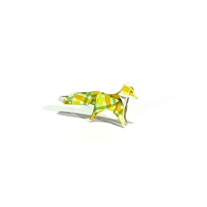 Citron Plaid Mini Fox