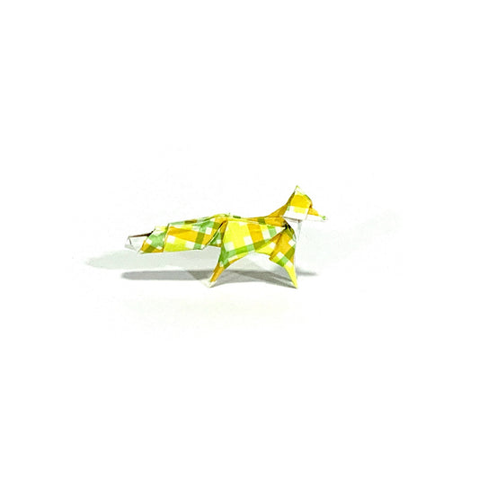Citron Plaid Mini Fox