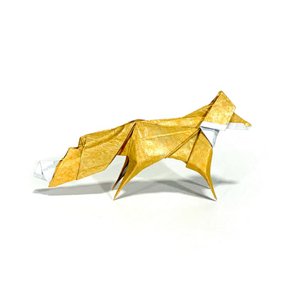 Apricot Sparkle Origami Fox
