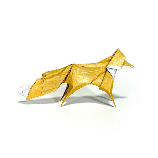 Apricot Sparkle Origami Fox